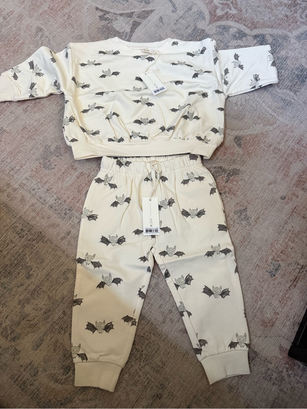 Quincy Mae Bat Print  Set Halloween